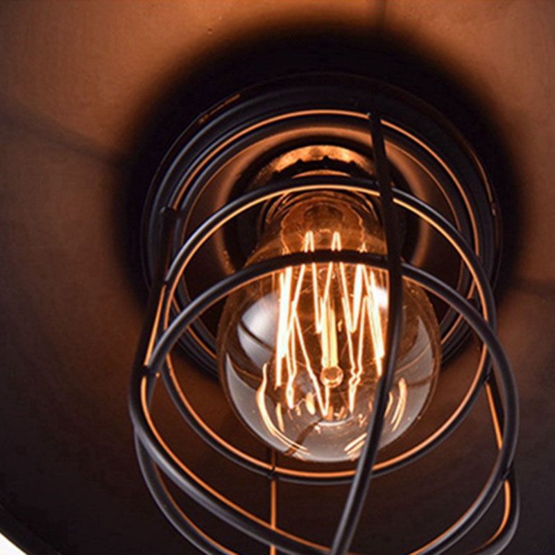 Industrial Style Wall Light Fixture Metallic Shade Light Sconce Light Fixture