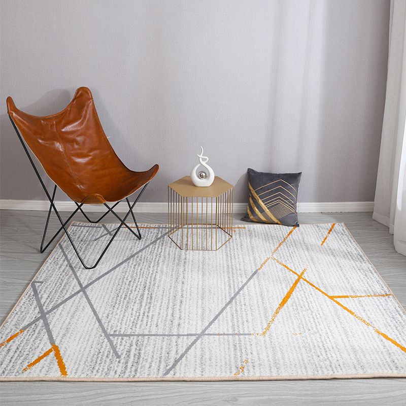 Esthetic Watercolor Print Rug Multi-Color Modern Area Rug Polyester Washable Non-Slip Backing Stain Resistant Rug for Drawing Room