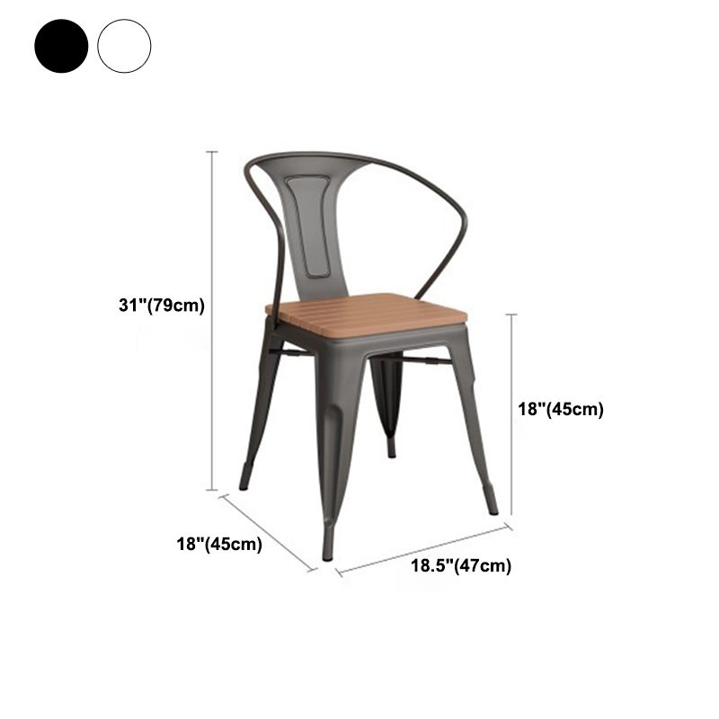 Industrial 1/3/5 Pieces Dining Set Rectangle Wood Dining Table for Courtyard