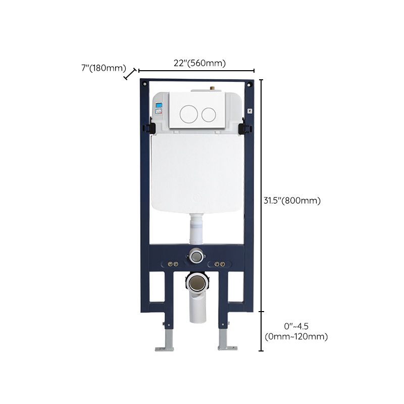 Modern White Flush Toilet Wall Hung One-Piece Toilet with Slow Close Seat