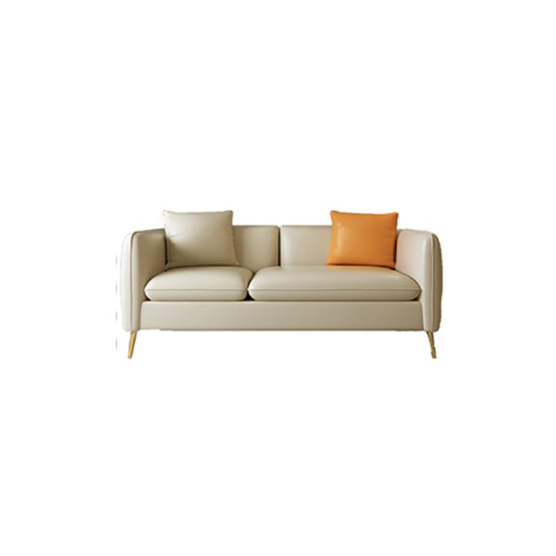 Contemporary Standard Square Arm Living Room Stationary Cotton Seating
