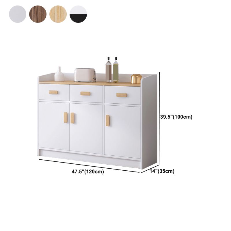 13.77" Wide Accent Chest with Drawer Contemporary Wood Chest with Door