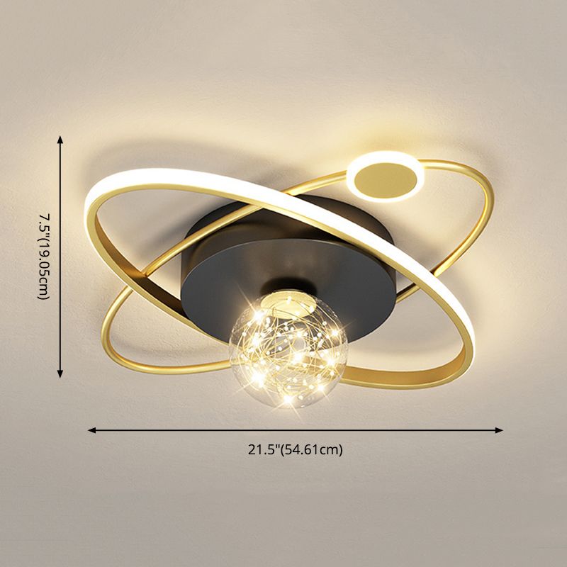 Lámpara de techo ovalada posmoderna lámpara de techo