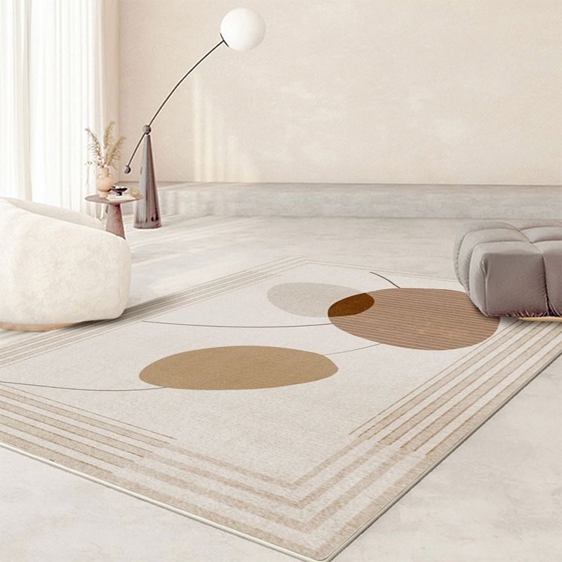 White Line Carpet Polyester Nordic Carpet Stain Resistant Carpet for Home Decor