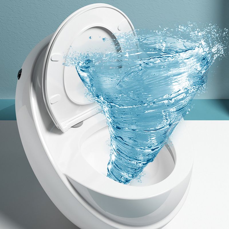 Modern Flush Toilet All-In-One Floor Mounted ABS Siphon Jet Toilet Bowl