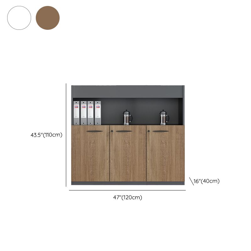 Modern Lateral File Cabinet Wood Filing Cabinet with Locking Storage