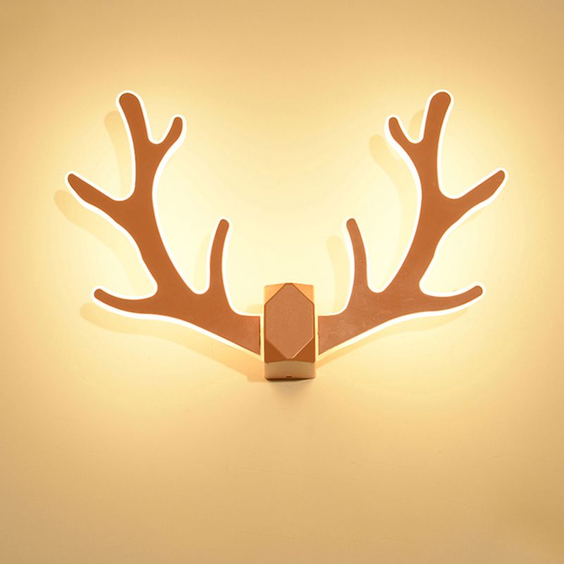 1 lumière géométrique lumineuse luminaires d'éclairage mural en métal de style moderne