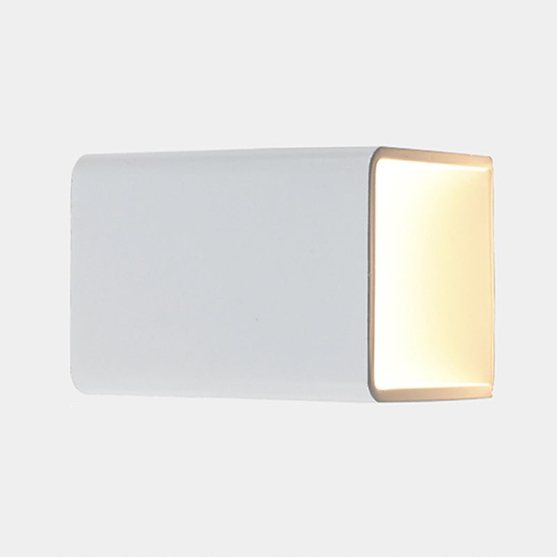 Modern Style Square Shape Wall Light Aluminum 2 Lights Sconces for Bedroom