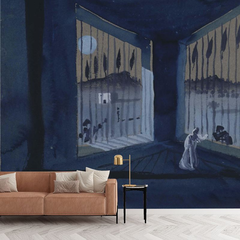 Waterproof Imprisonment Painting Mural Surrealistic Non-Woven Cloth Wall Art, Custom Size