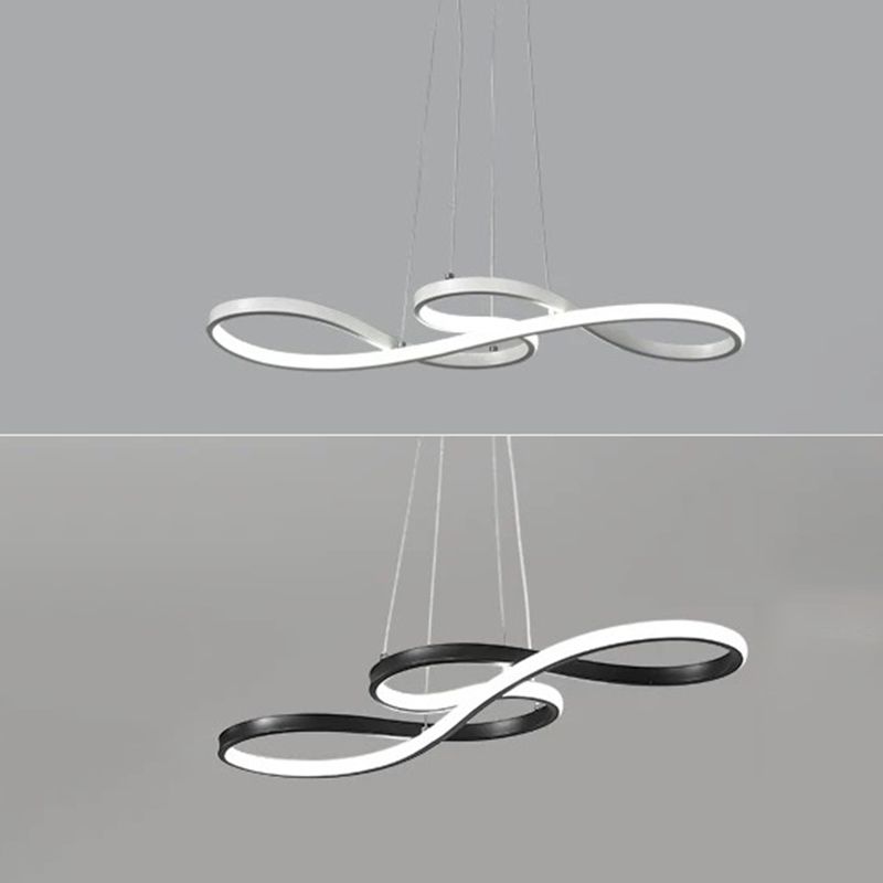 Moderne eenvoud LED hanglamp aluminium lineaire hangende lamp met acryl schaduw