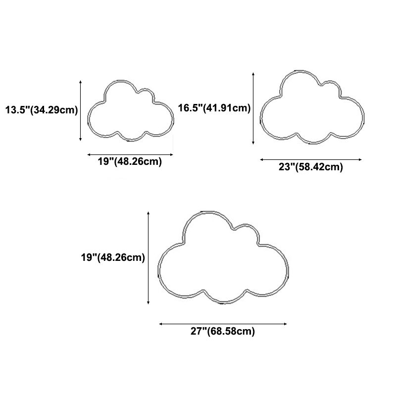 Lámpara de techo de macarrón de hierro forjado, montaje empotrado LED de nube acrílica, estilo nórdico moderno, para dormitorio