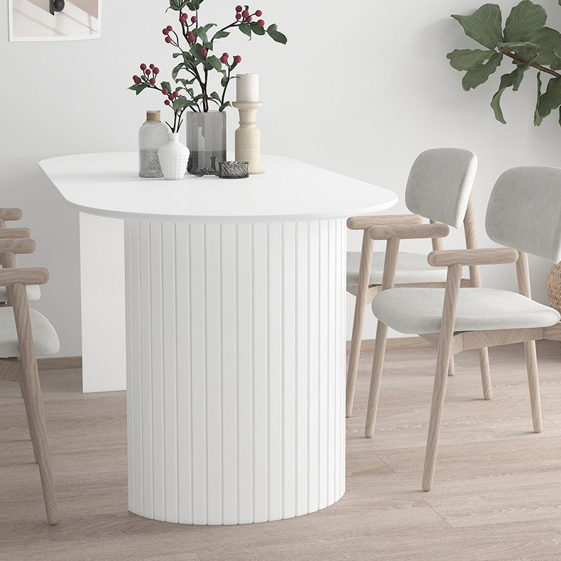 White Dining Table Contemporary Style Dinette Table for Kitchen  Home