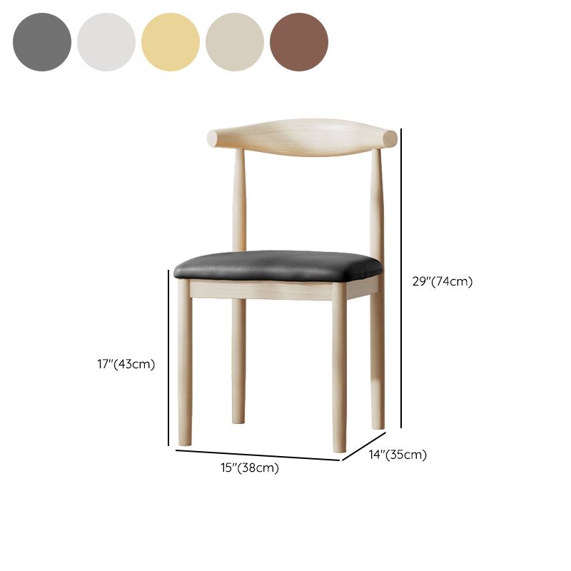 Contemporary Metal Chair Open Back Dining Side Chair for Dinning Room