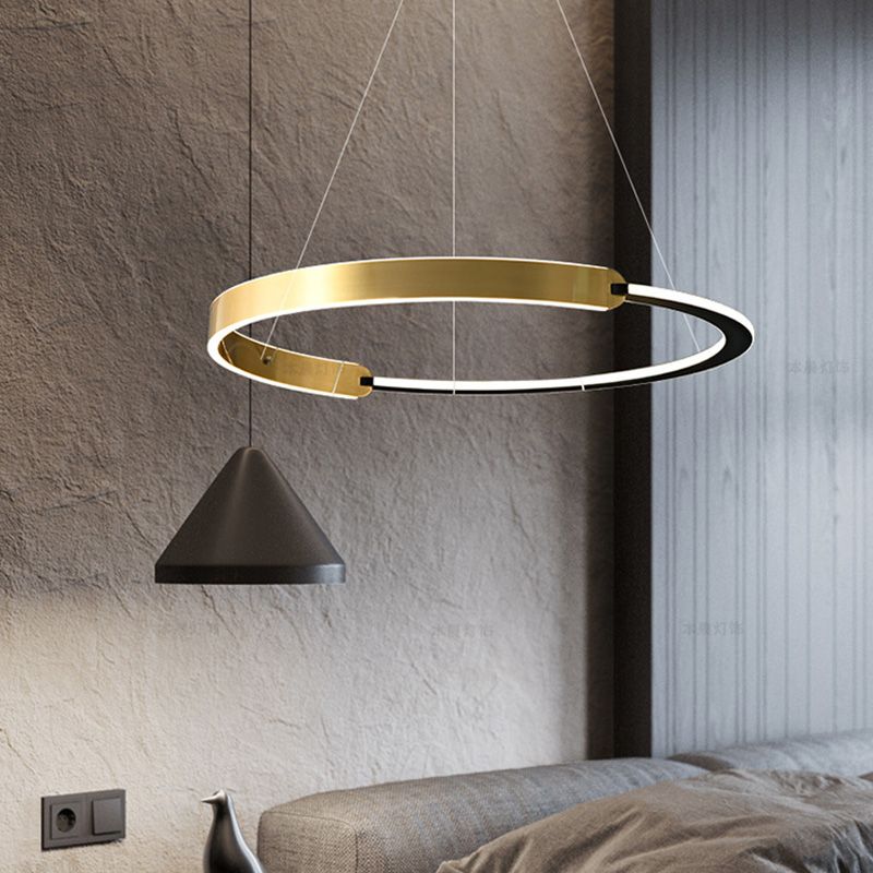 Postmodern Chandelier Pendant Light Round Suspension Light for Living Room Dining Room