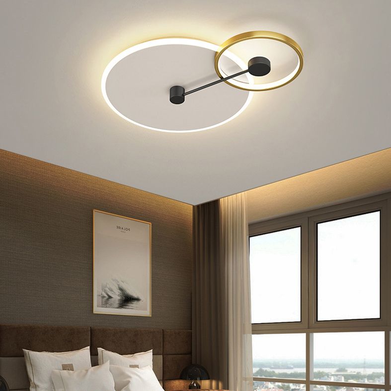 Geometrische inbouwverlichtingsarmaturen Eenvoud Acryl plafondverlichtingsarmaturen voor slaapkamer