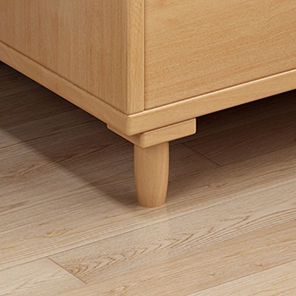 Solid Wood Accent Table Nightstand Modern Night Table for Bedroom