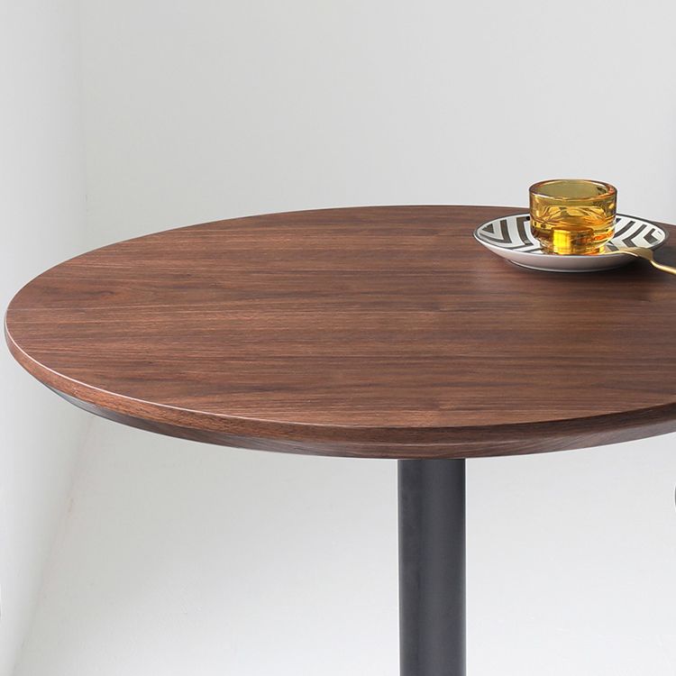 Industrial Bar Height Cocktail Table Pedestal Wood Bistro Bar Desk