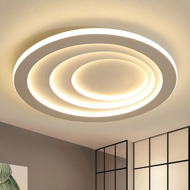 Acryl Ripples Flush Ceiling Light 16 "/19.5" /23.5 " Wide Modern Deckenbefestigung in Warm/Weißes Licht