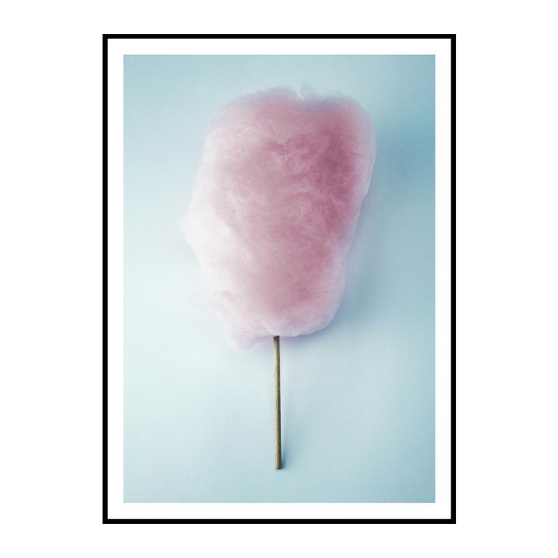 Cotton Candy Wall Art Pink Modernist Canvas Print for Girls Bedroom, Multiple Sizes