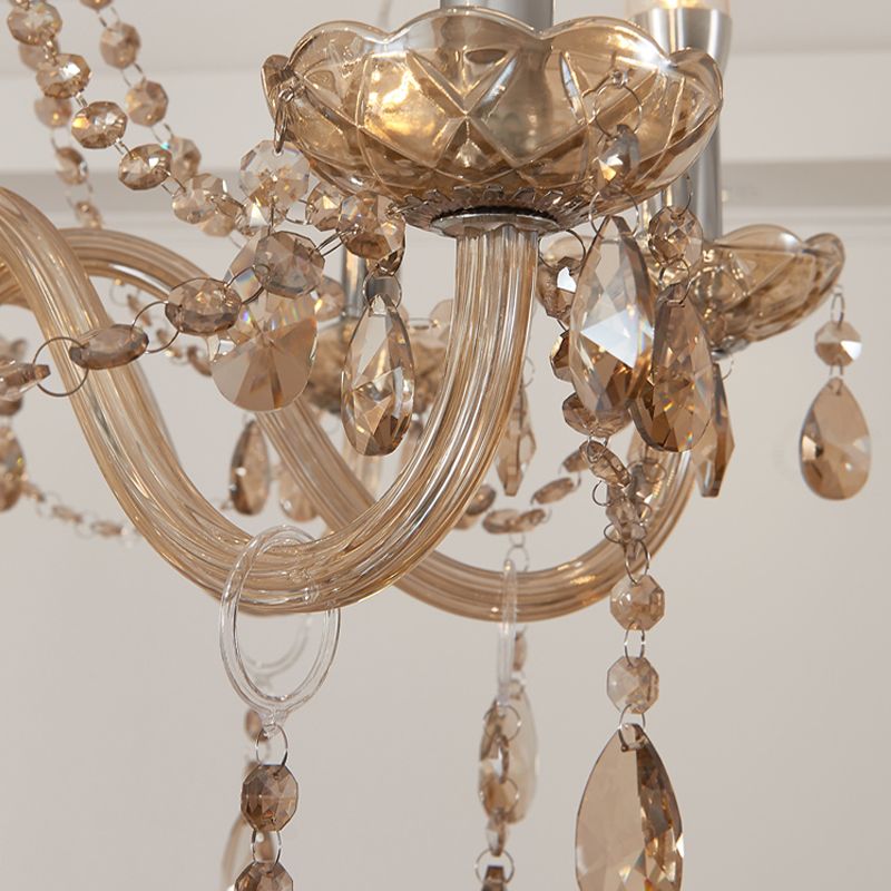 Lampada del lampadario a candeliera lampada vittoriana Crystal sospesa il lampadario per soggiorno
