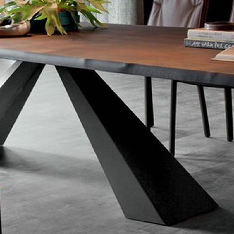Kitchen Rectangle Dinner Table Dining Room Black Frame Dining Table