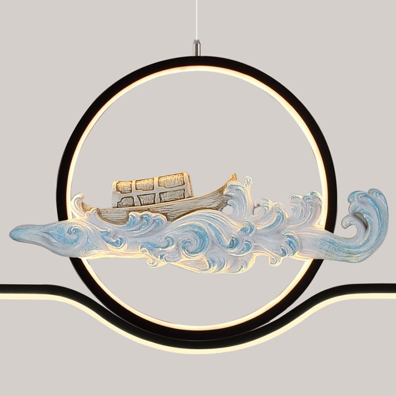 Linear Shape Island Lights Modern Style Metal 2-Light Pendant Light Fixtures