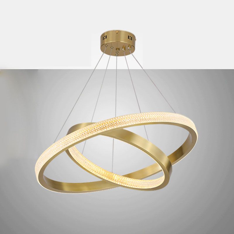 Moderner einfacher charakteristischer Stil LED Hängende Kronleuchter Licht für Wohnzimmer Esszimmertreppe