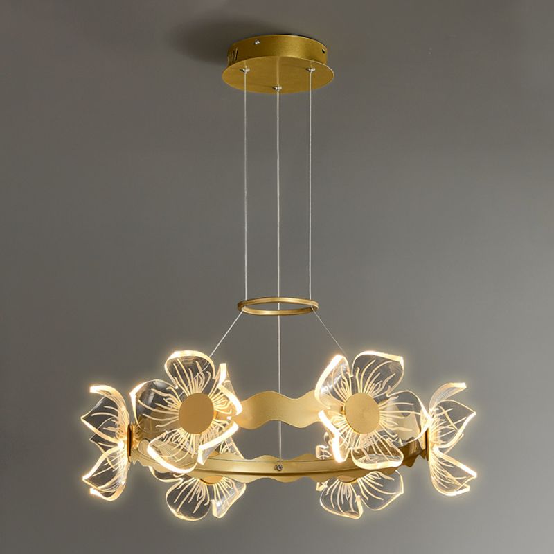 Eigentijds plafond hanglampje lichtglas hangend licht licht voor woonkamer