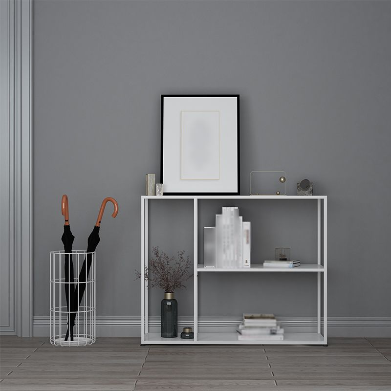 Open Metal Bookcase Industrial Rectangular Shelve for Study Room