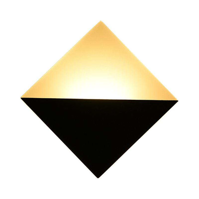 Lampada a parete a led da 8 "con tonalità acrilica ombra bianca/bianca a parete quadrata funce