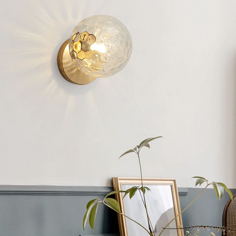 Nordic Vanity Light Minimalist Glass Wall Light Sconce for Washroom