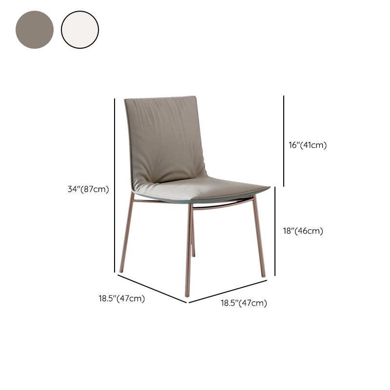 Glam Style Dining Chair Upholstered Side Chair for Living Room