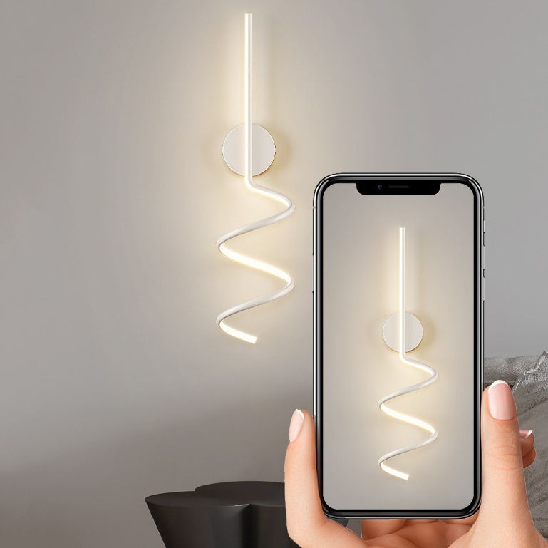 Éclairage mural de forme de ligne Éclairage de surface métallique minimaliste LED pour le couloir