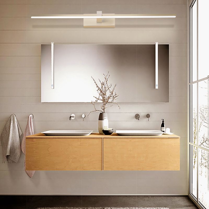 Noordse moderne spiegellicht Simple Long Strip Mirror Lamp Fixture voor badkamer