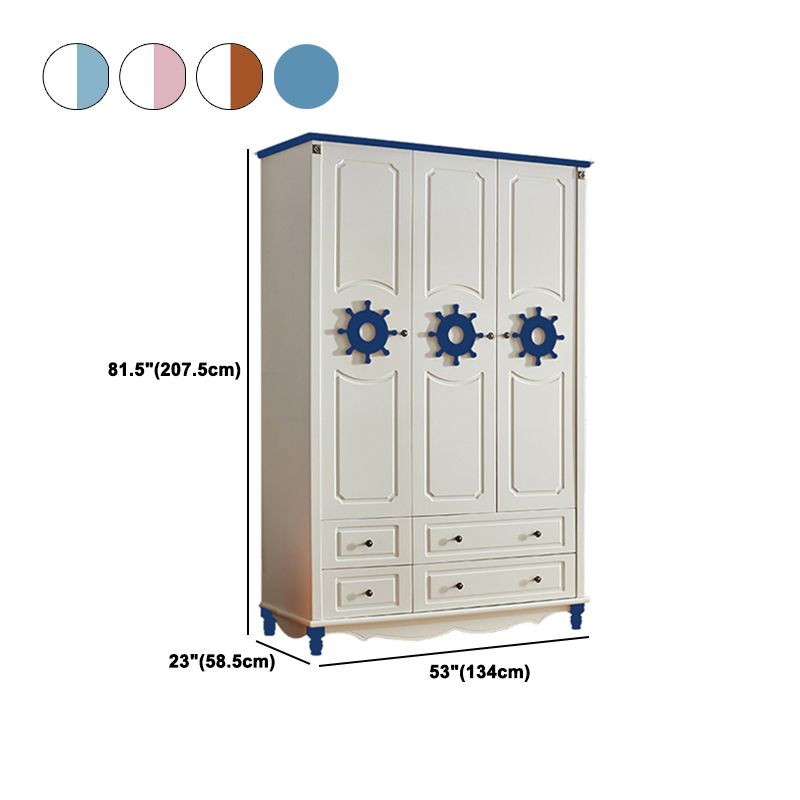 Manufactured Wood Storage Cabinet Coastal Cabinet with Drawers