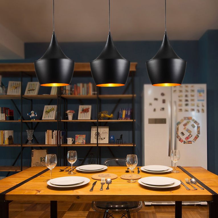 1-Licht-Metallhängele leichter postmoderner Anhängerlampe für Schlafzimmer Esszimmer