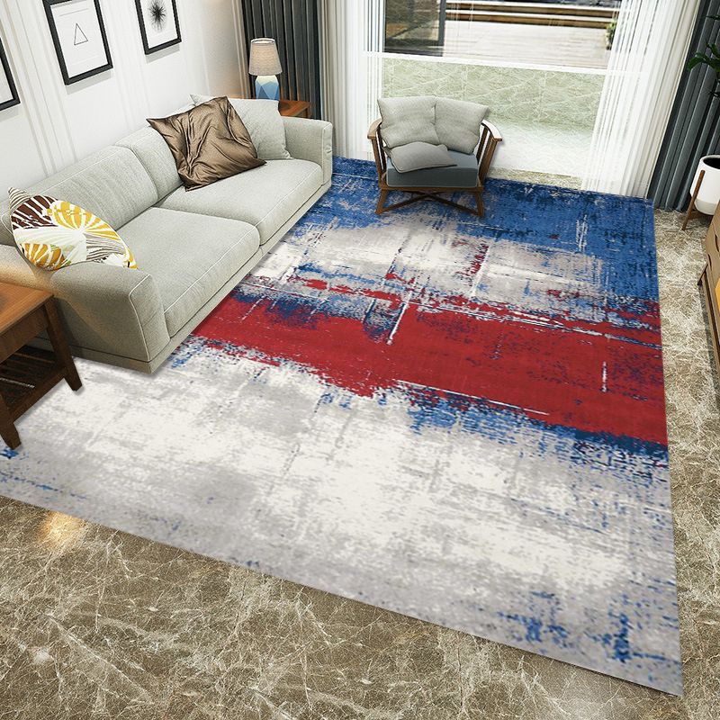 Gray Modern Indoor Rug Polyester Pattern Rug Washable Rug for Home Decoration