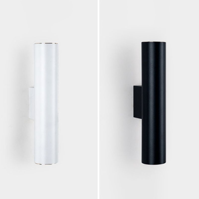 Metal Cylinder Sconce Light Fixture Nordic Style LED Wall Mount Light Fixture