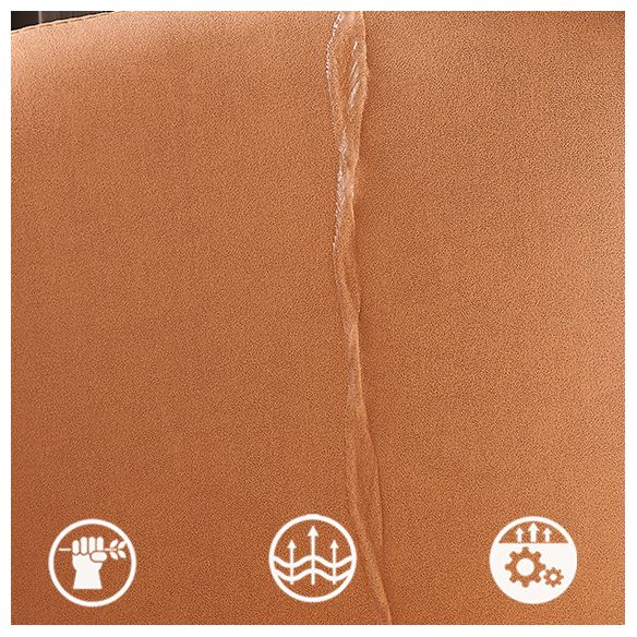 Contemporary Style Dining Chair Solid Back Dining Armless Side Chair with Wooden Legs