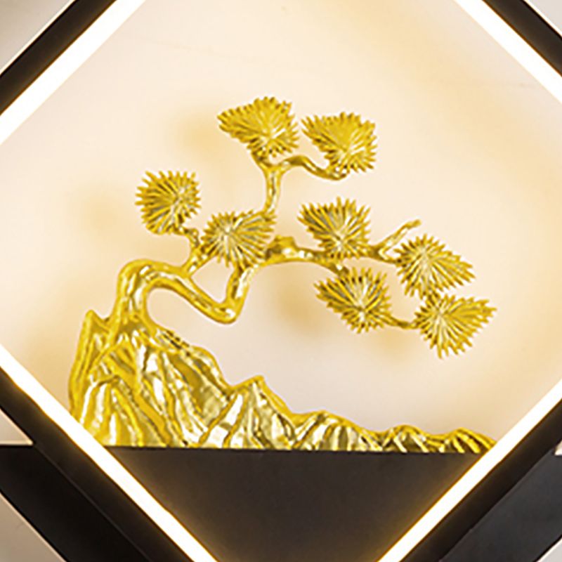 Contemporáneo Simple Metal Wall LED 1 Luz de pared de luz para sala de estar