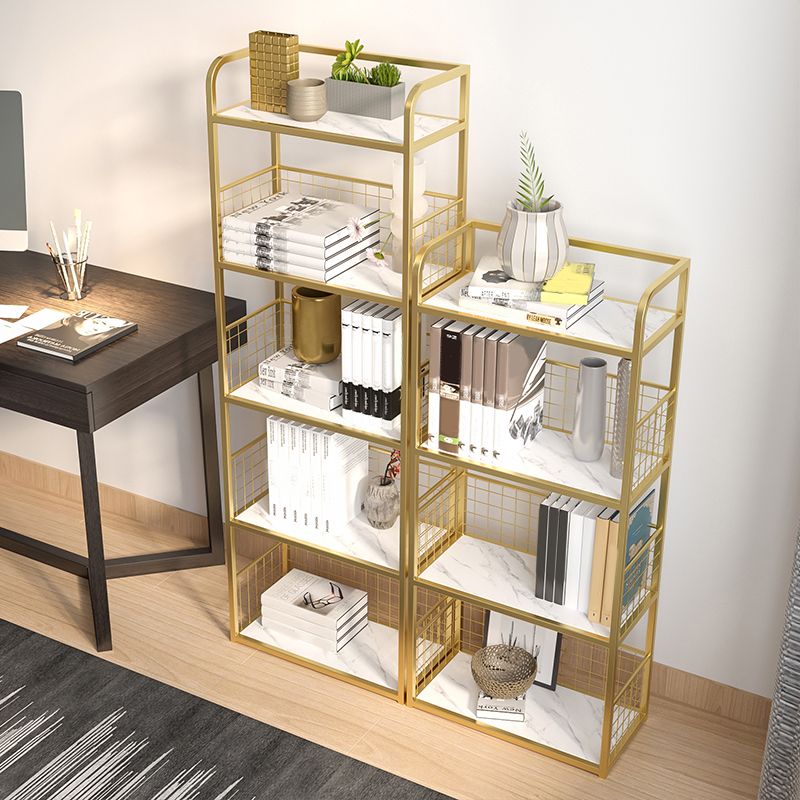 Open Back Bookshelf Scandinavian Rectangle Standard Bookcase