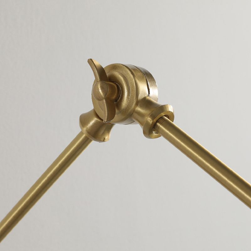 Modern Wall Light Sconce Wooden Wall Light Fixture with Adjustable Arm for Bedroom