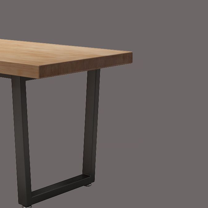 Industrial Solid Wood Dining Table Set 1/2/5 Pieces Rectangle Dining Set