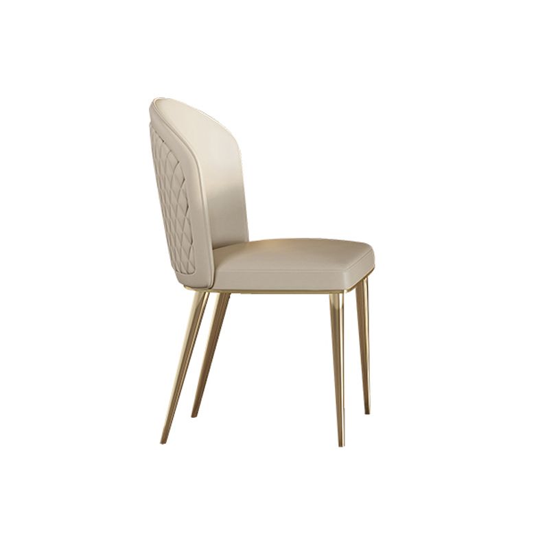 Scandinavian Dining Table Set 1/4/5/7 Pcs Sintered Stone Dining Table with Armless Chairs