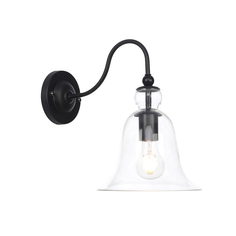 Glass Wall Lighting Fixtures Industrial Style 1 Light Wall Mounted Light Fixture