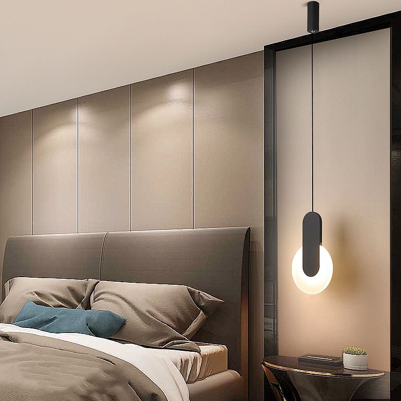 Éclairage de pendentif en acrylique noir