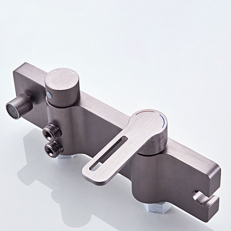 Modern Style Shower System Handle Lever Wall Mounted Spot Resist Shower System