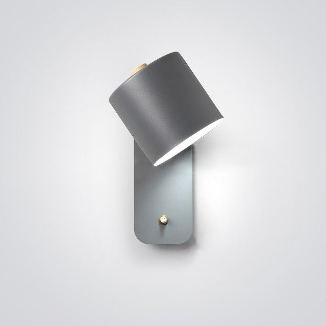 Nordic Modern Style 1 Light Wall Light Metal Cylindrical Wall Light for Living Room