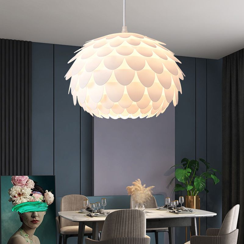 Floral Shape Pendante Light Aymat Minimaliste 1 lampe à chute de la lumière pour chambre à coucher