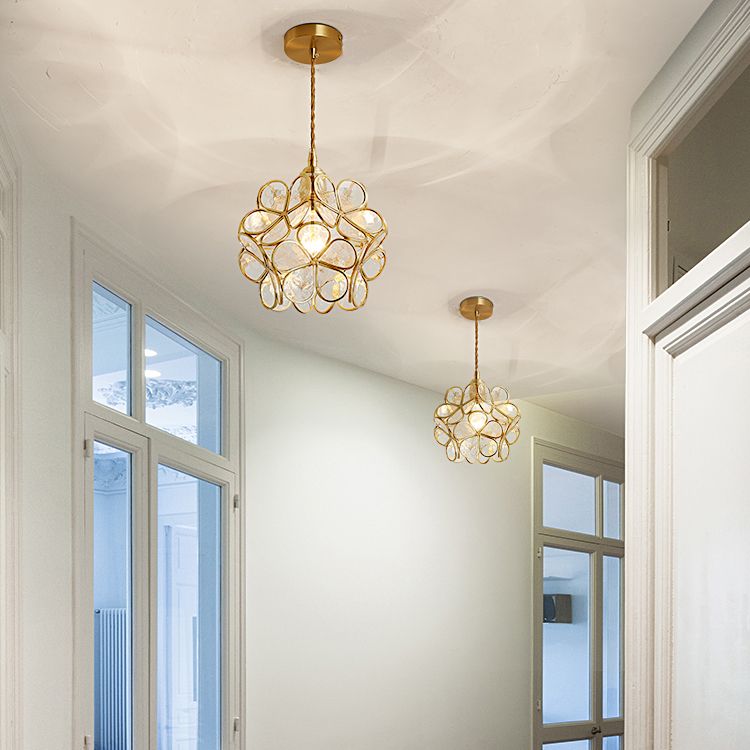 LED contemporain suspendu aux fleurs en forme de fleur